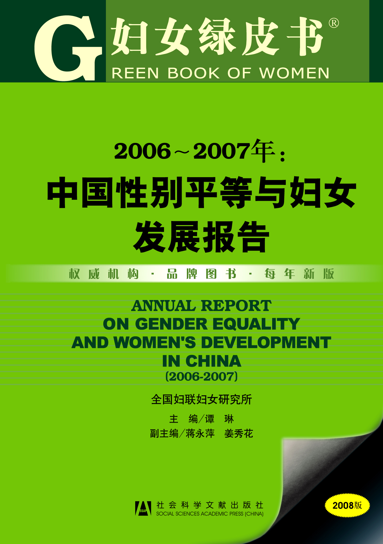 2006~2007年：中国性别平等与妇女发展报告