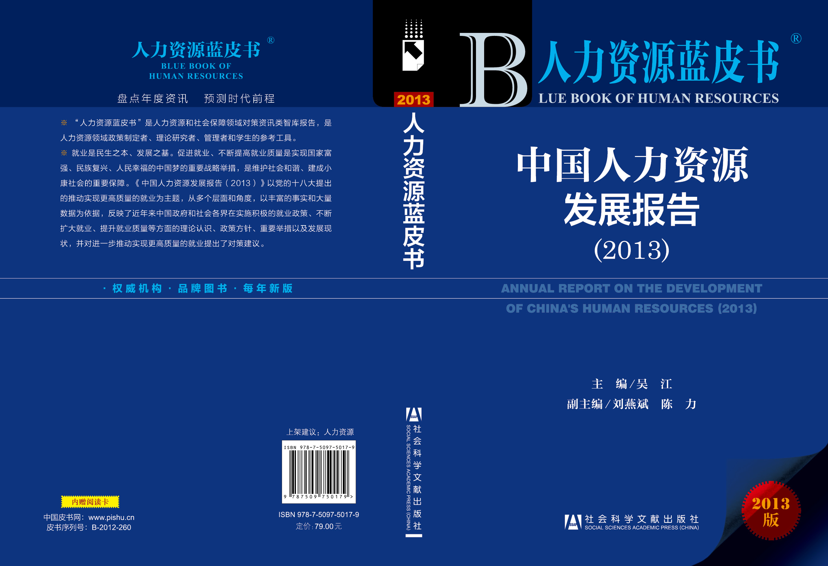 中国人力资源发展报告（2013）