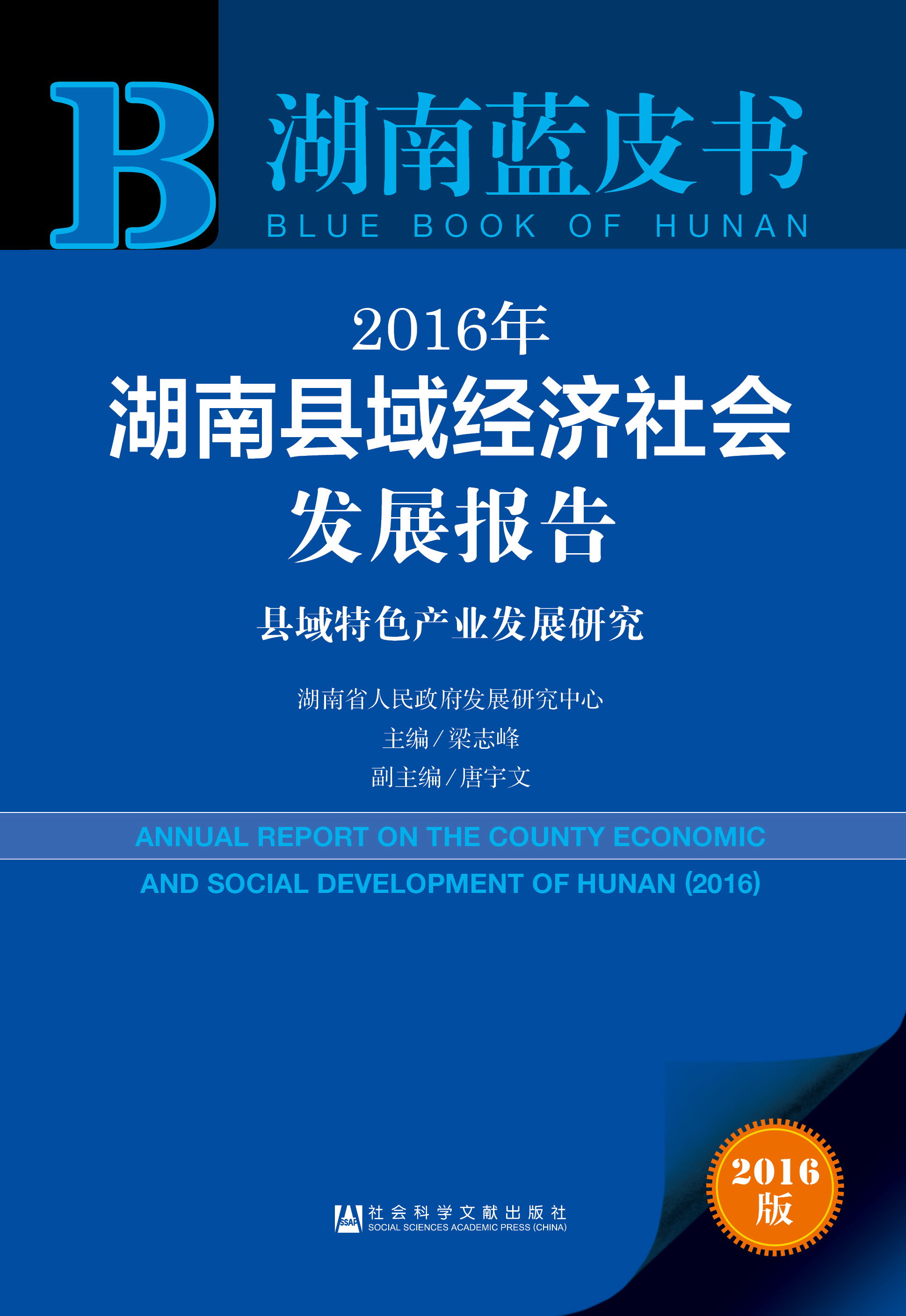 2016年湖南县域经济社会发展报告