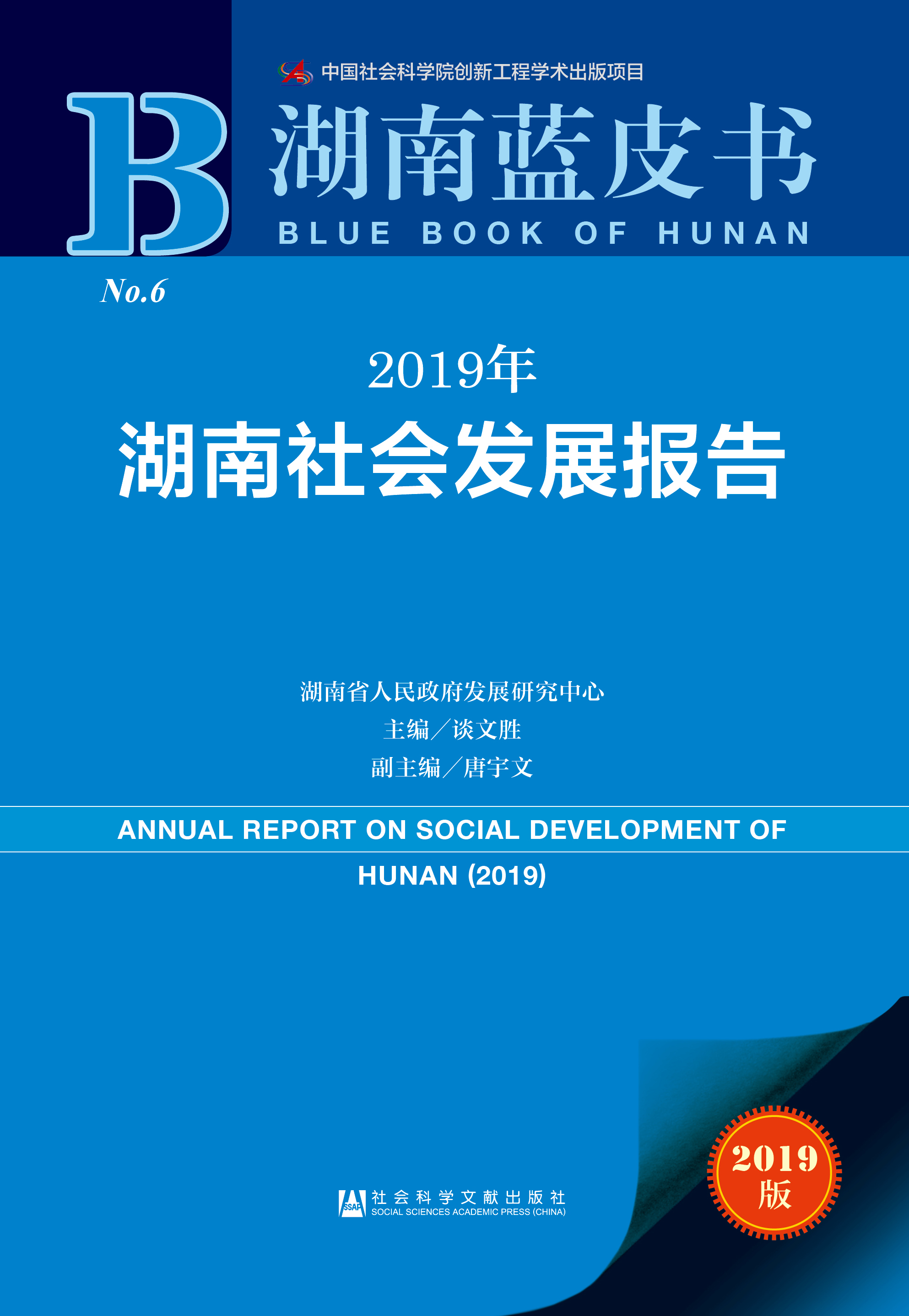 2019年湖南社会发展报告